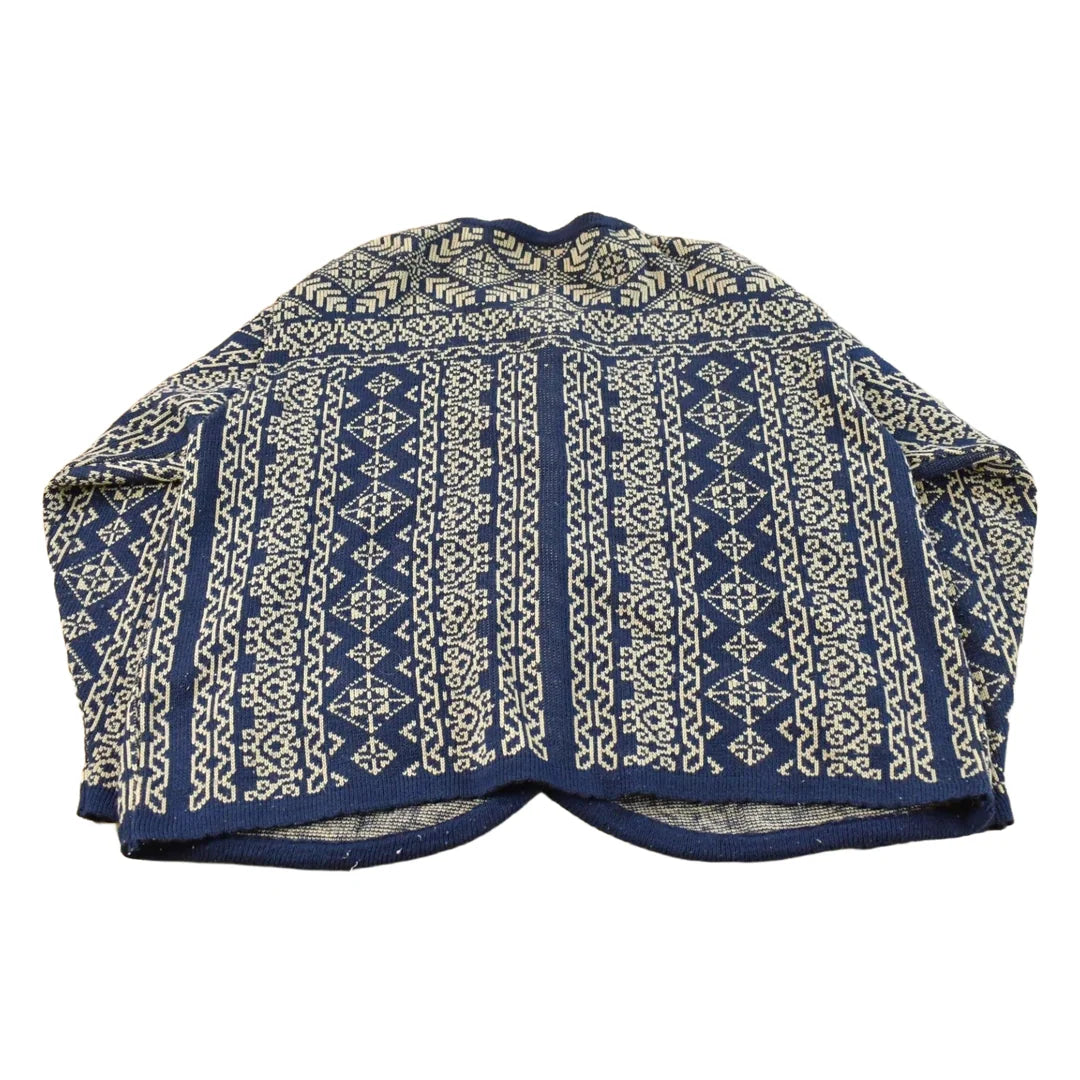 Vintage 1990s Tally Ho Knit Pattern Cardigan Sweater Women's XL from propervintagecanada