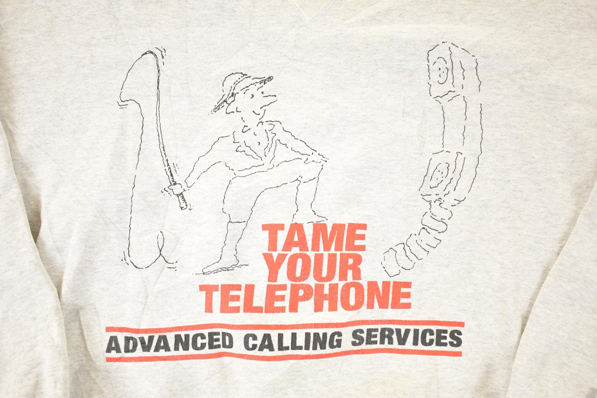 Vintage 1990s Tame Your Telephone Santee HVYWT Crewneck Sweatshirt Men's XL from propervintagecanada