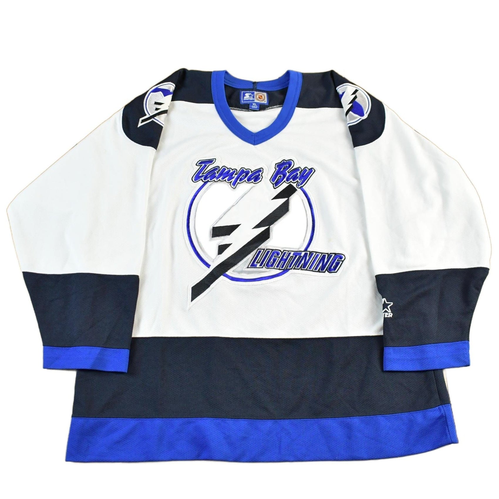 Vintage 1990s Tampa Bay Lightning NHL Starter Hockey Jersey Men's XL from propervintagecanada