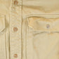 Vintage 1990s Tan Heavy Cotton Button Up Shirt Mens M from propervintagecanada