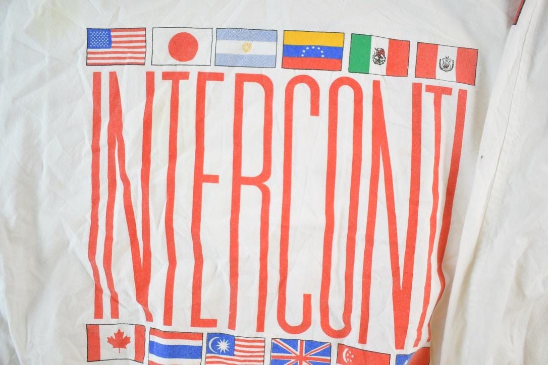 Vintage 1990s Tandem Canada AOP Souvenir Crewneck Sweatshirt Made In USA Men's Small from propervintagecanada