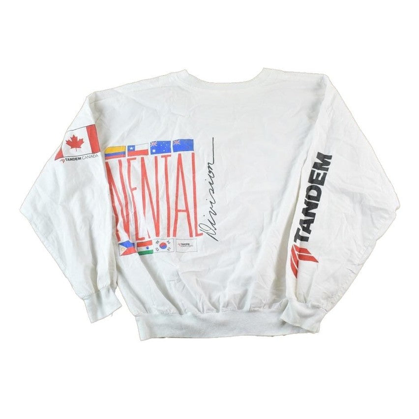 Vintage 1990s Tandem Canada AOP Souvenir Crewneck Sweatshirt Made In USA Men's Small from propervintagecanada