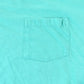 Vintage 1990s Tangerine Single Stitch Blank Teal Pocket T-Shirt Men's Small from propervintagecanada