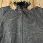 Vintage 1990s Tanners Avenue Leather Mosaic Embroidered Bomber Jacket Men's 3XL from propervintagecanada