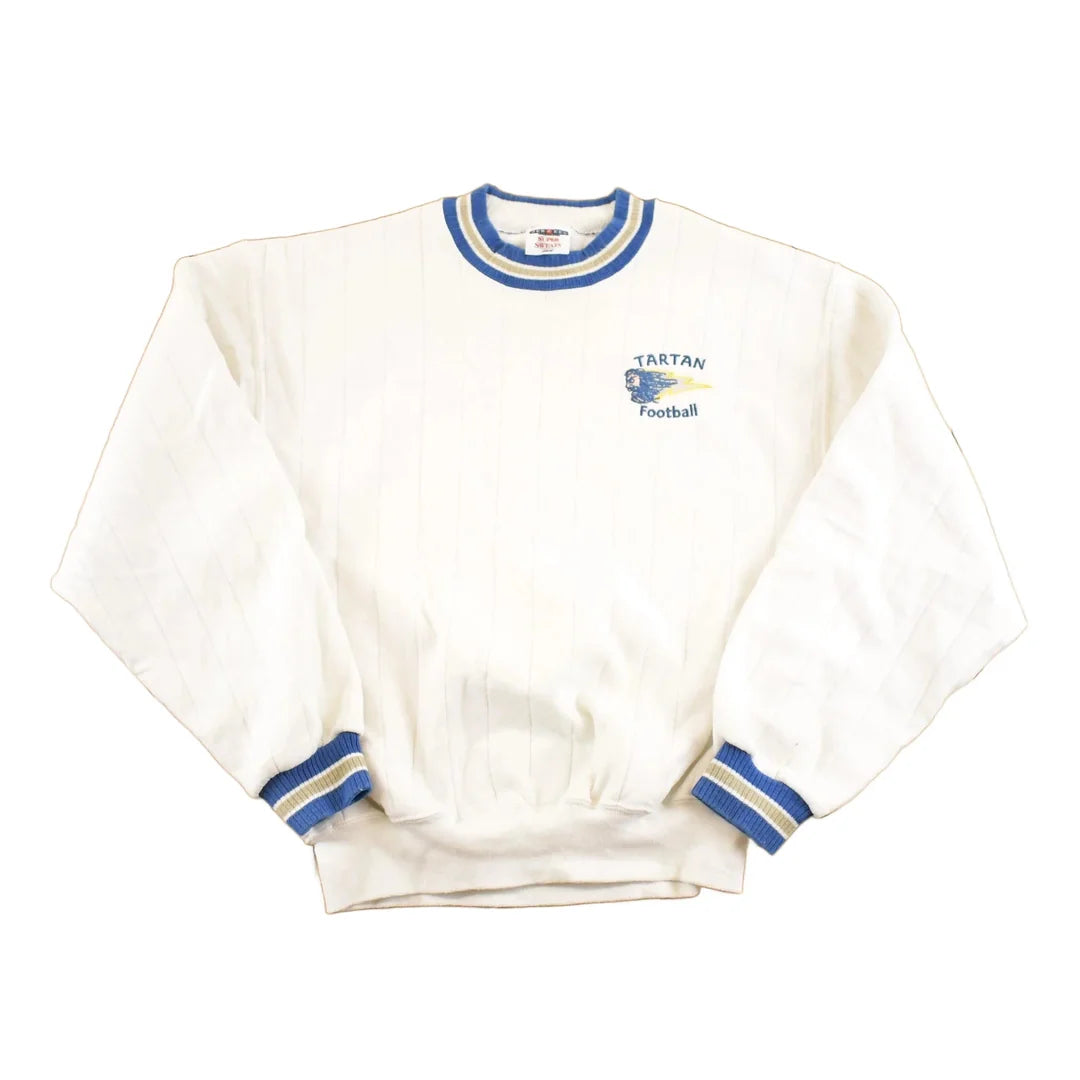Vintage 1990s Tartan Football Souvenir Crewneck Sweatshirt Men's M from propervintagecanada