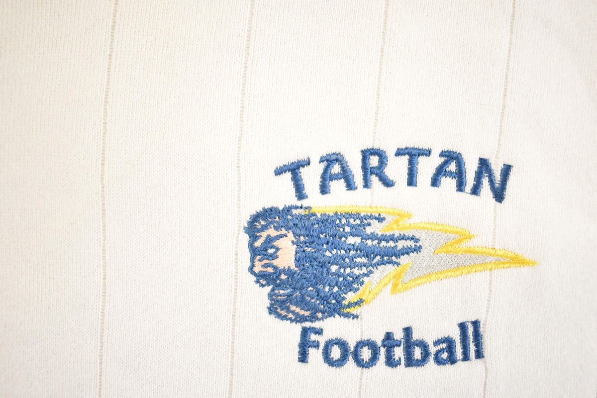 Vintage 1990s Tartan Football Souvenir Crewneck Sweatshirt Men's M from propervintagecanada