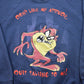 Vintage 1990s Tasmanian Devil Looney Tunes Crewneck Men's Large from propervintagecanada