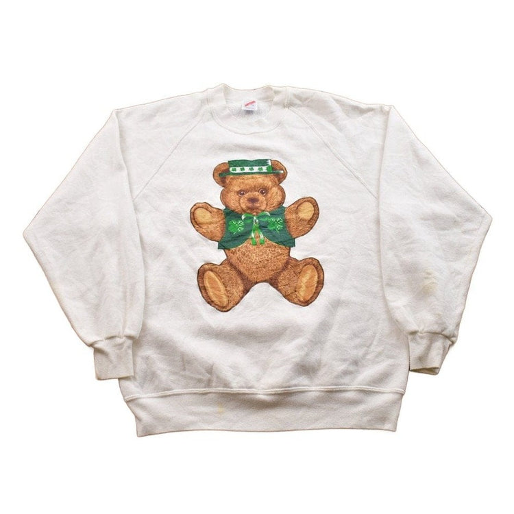 Vintage 1990s Teddy Bear Crewneck Sweater Men's Medium from propervintagecanada