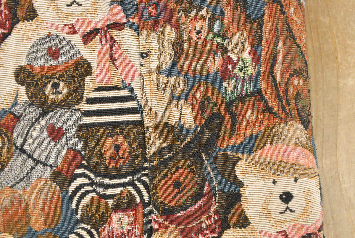 Vintage 1990s Teddy Bear Theme Button Up Vest Women's Large from propervintagecanada