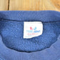 Vintage 1990s Tee Jays Blank Navy Crewneck Sweatshirt Made In USA Men's XL from propervintagecanada