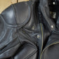 Vintage 1990s Teknic Heavy Padded Leather Biker Motorcycle Jacket from propervintagecanada