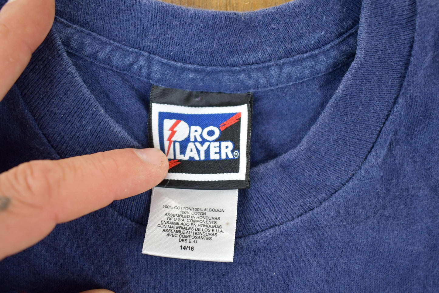 Vintage 1990s Terrell Owens Denver Broncos Youth NFL Graphic T-Shirt