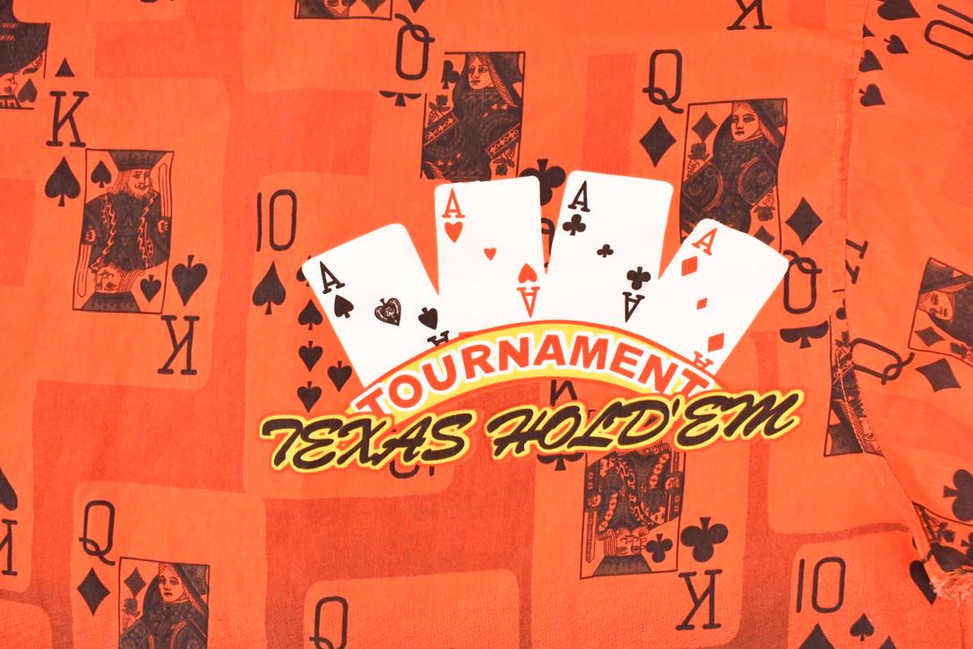 Vintage 1990s Texas Hold Em Abstract Button Up Shirt Men's XL / Funky Crazy Pattern / Preppy Style / Boxy Fit from propervintagecanada