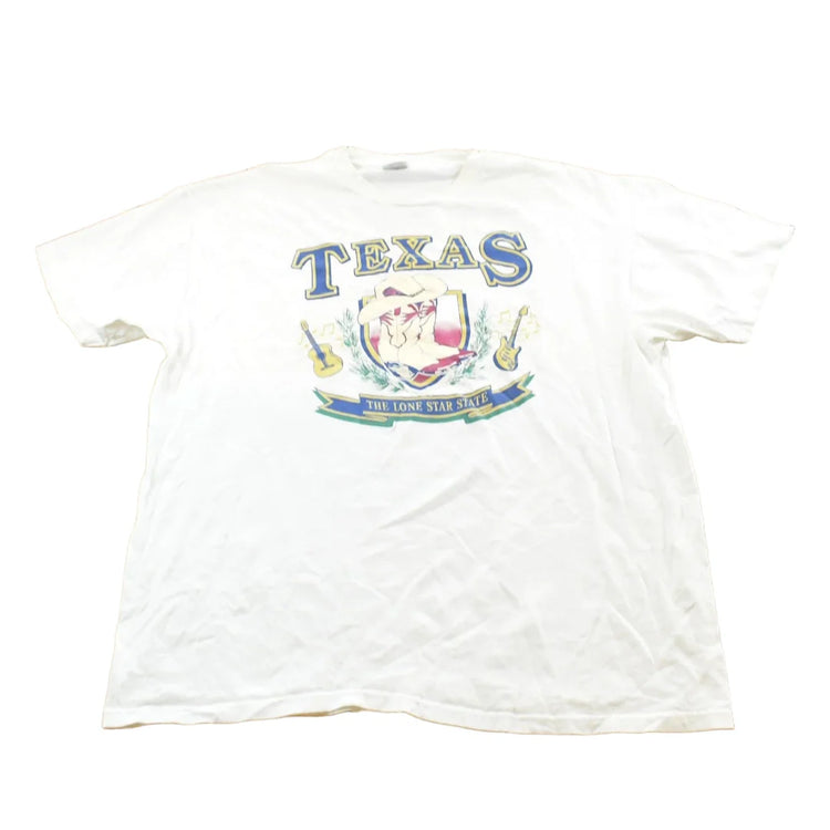 Vintage 1990s Texas Lone Star State T-Shirt Men's XL from propervintagecanada