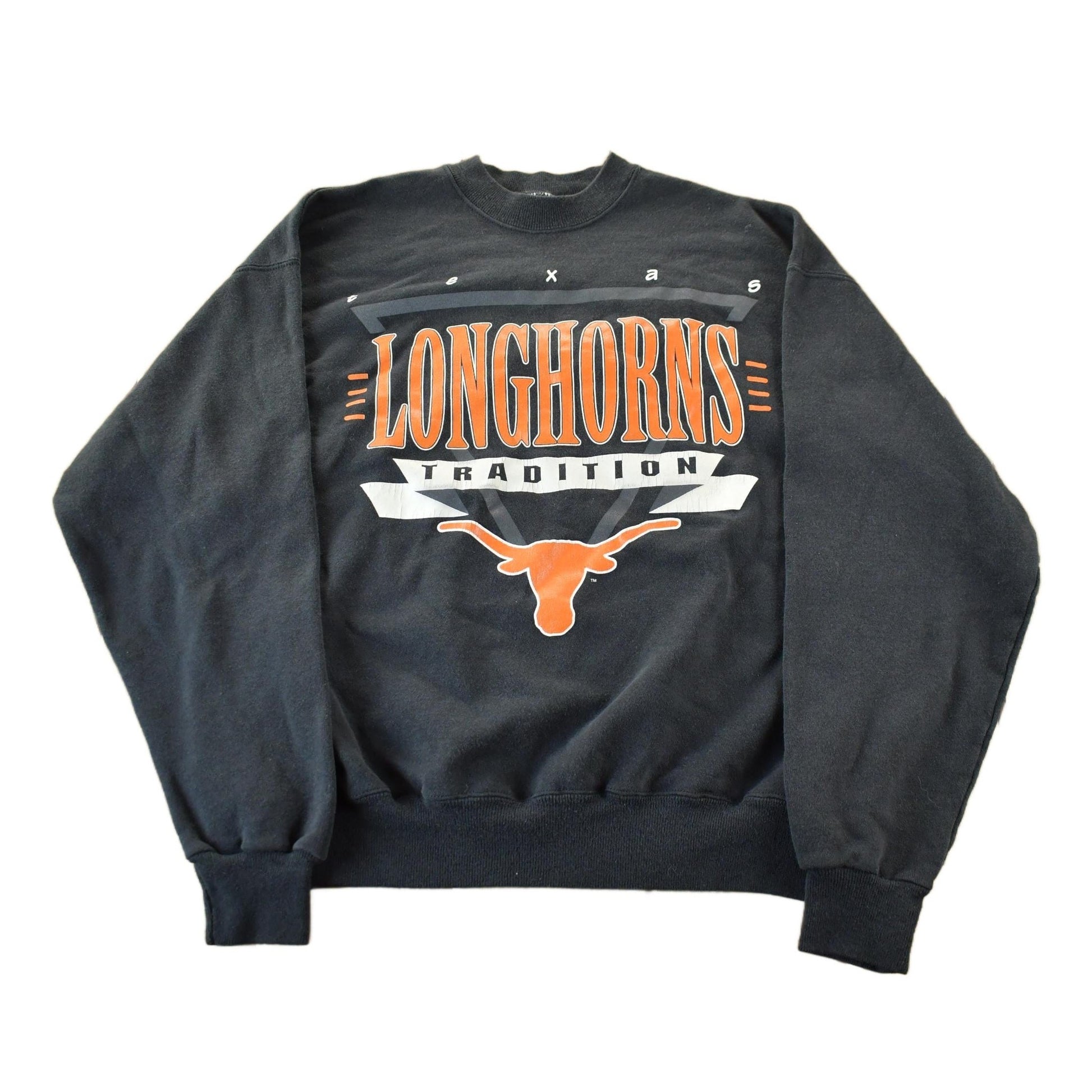 Vintage 1990s Text Longhorns University Crewneck Men's L from propervintagecanada