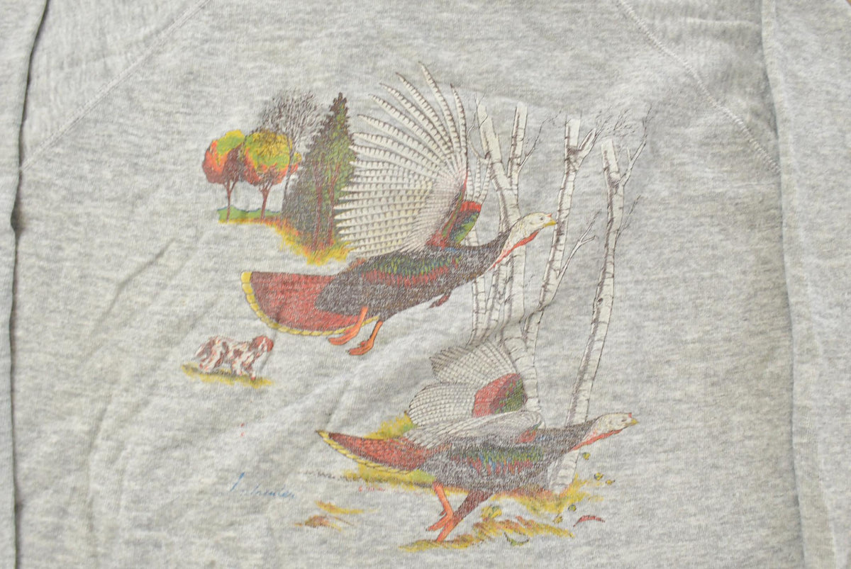 Vintage 1990s Thanksgiving Turkey Souvenir Crewneck Sweatshirt Men's XL from propervintagecanada