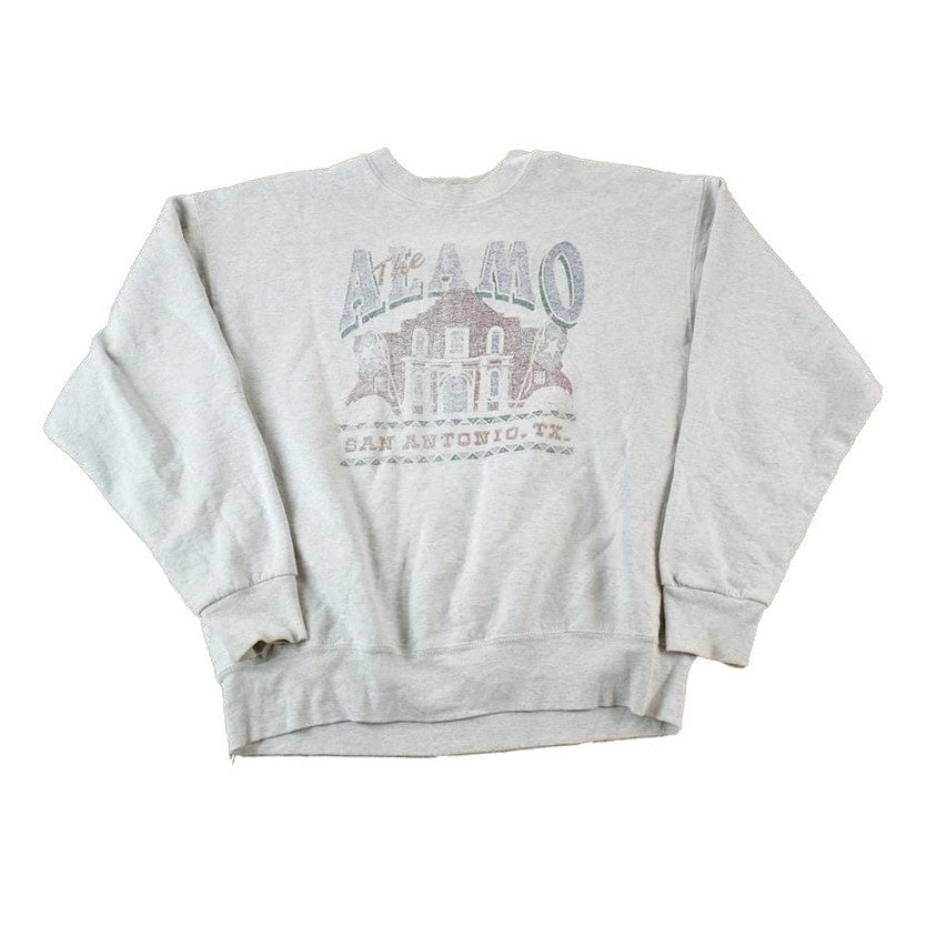 Vintage 1990s The Alamo Souvenir Crewneck Sweatshirt Made In USA Men's XL from propervintagecanada