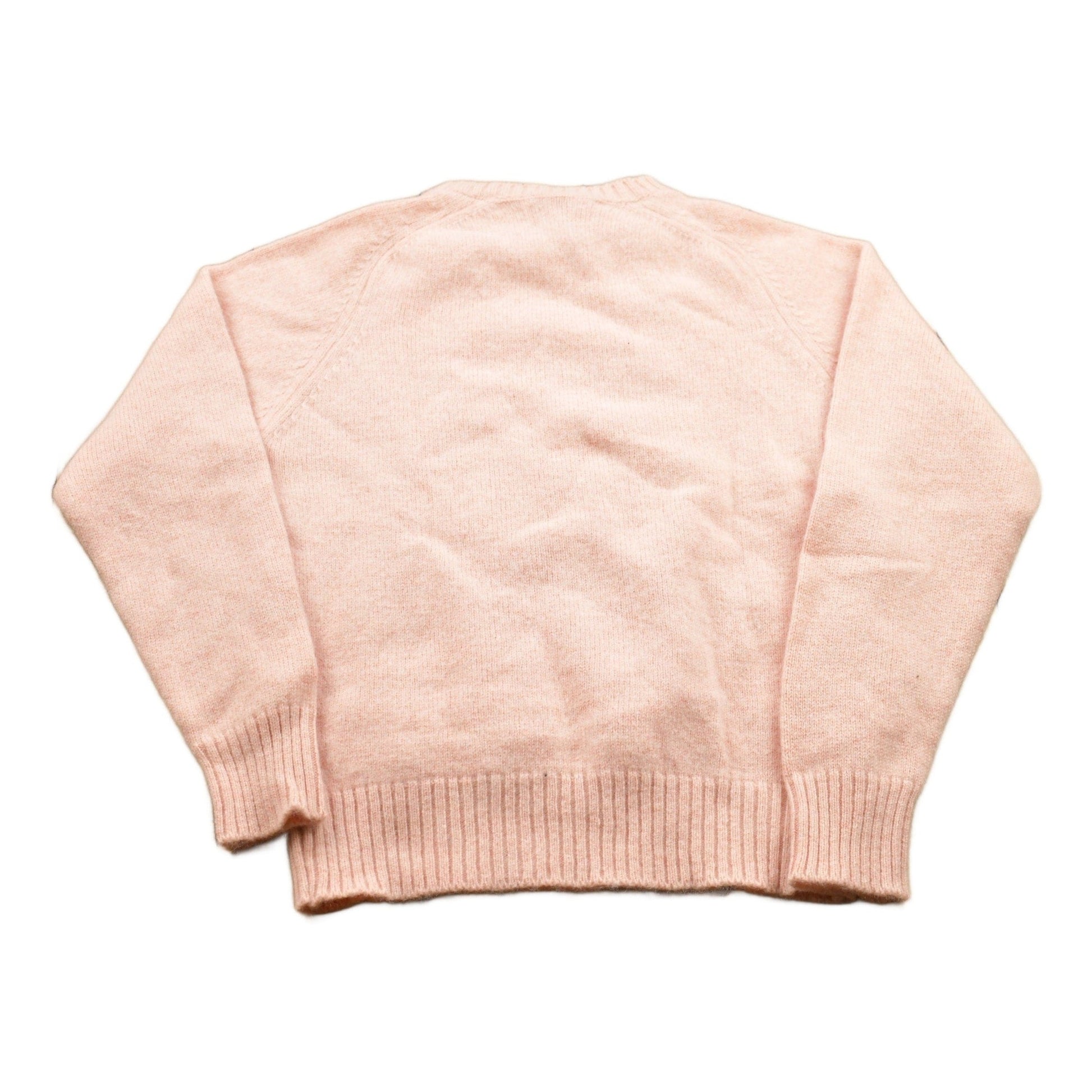 Vintage 1990s The Fox Sweater Pink Knitted Crewneck Sweater Women's M from propervintagecanada