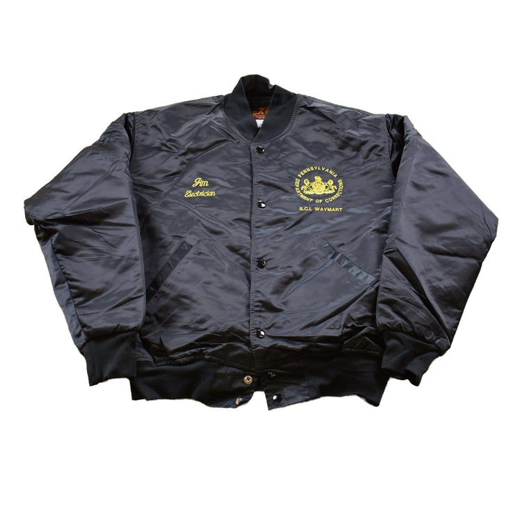 Vintage 1990s The Game Embroidered Satin Jacket Jacket Men's XL from propervintagecanada