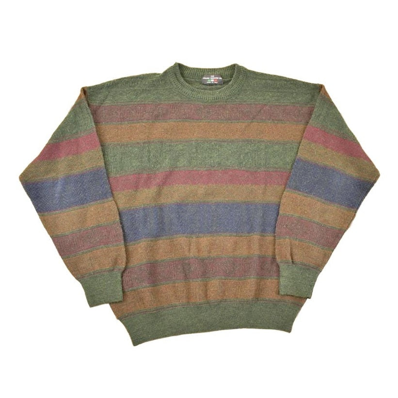 Vintage 1990s The Italian Sweater Co Knit Crewneck Sweater Men's L from propervintagecanada