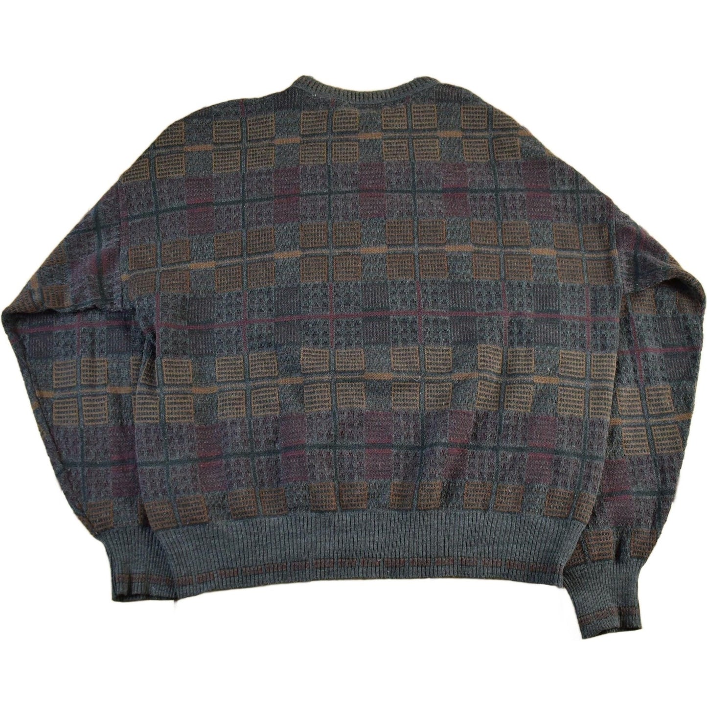 Vintage 1990s The Italian Sweater Co Wool Blend Knit Crewneck Sweater Men's Large from propervintagecanada