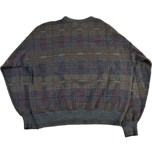 Vintage 1990s The Italian Sweater Co Wool Blend Knit Crewneck Sweater Men's Large from propervintagecanada