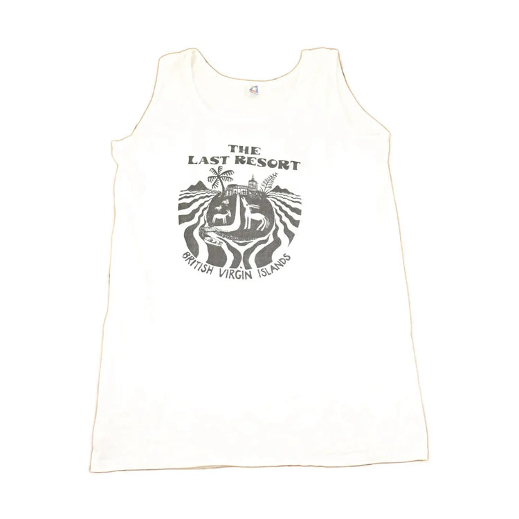 Vintage 1990s The Last Resort British Virgin Islands Tank Top Men's L from propervintagecanada