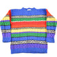 Vintage 1990s The Limited Rainbow Cable Knit Mockneck Sweater Youth L from propervintagecanada