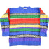 Vintage 1990s The Limited Rainbow Cable Knit Mockneck Sweater Youth L from propervintagecanada