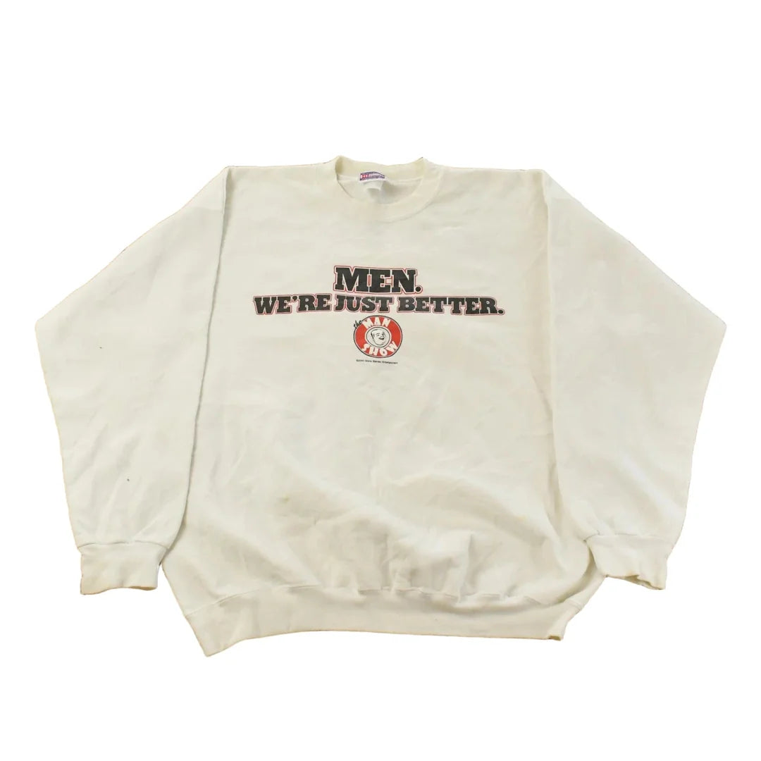 Vintage 1990s The Man Show Crewneck Sweatshirt Men's Large from propervintagecanada