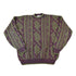 Vintage 1990s The Mens Store Knit Abstract Pattern Crewneck Sweater Made In USA Men&