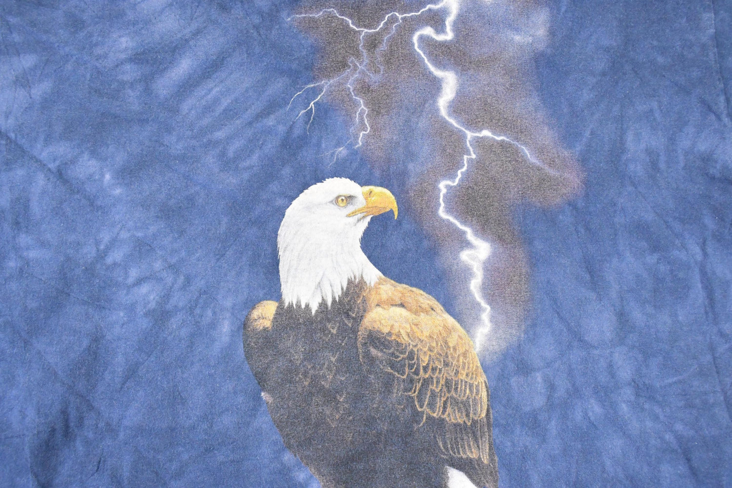 Vintage 1990s The Mountain Bald Eagle Lightning Souvenir T-Shirt Men's XL from propervintagecanada