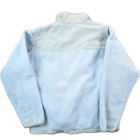 Vintage 1990s The North Face Baby Blue Fleece Sweater Women's Small from propervintagecanada