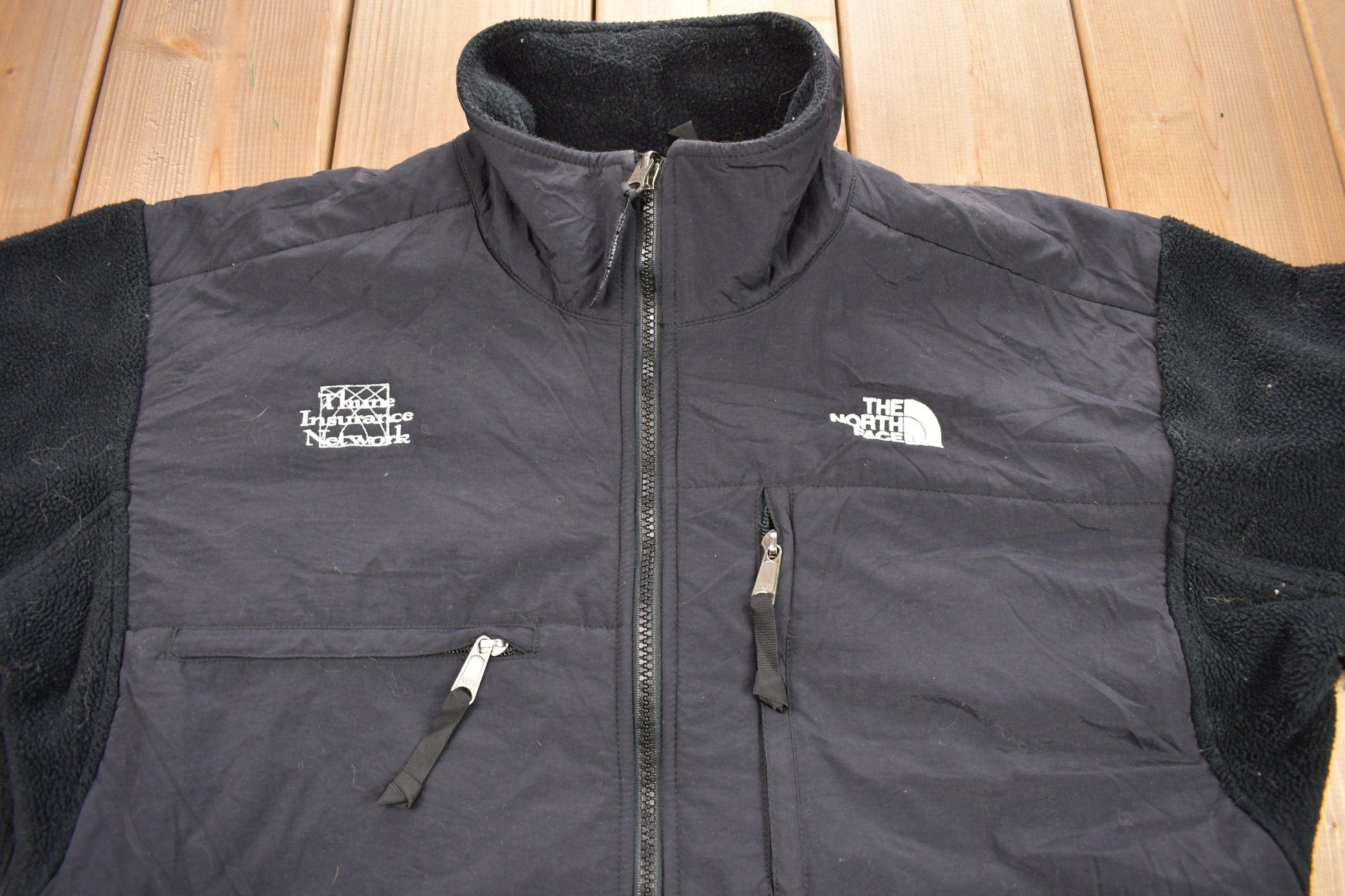 Vintage 1990s The North Face Black Denali Fleece Sweater from propervintagecanada
