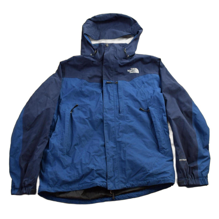 Vintage 1990s The North Face HyVent Blue Colorblock Jacket Men's Medium from propervintagecanada
