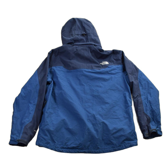 Vintage 1990s The North Face HyVent Blue Colorblock Jacket Men's Medium from propervintagecanada