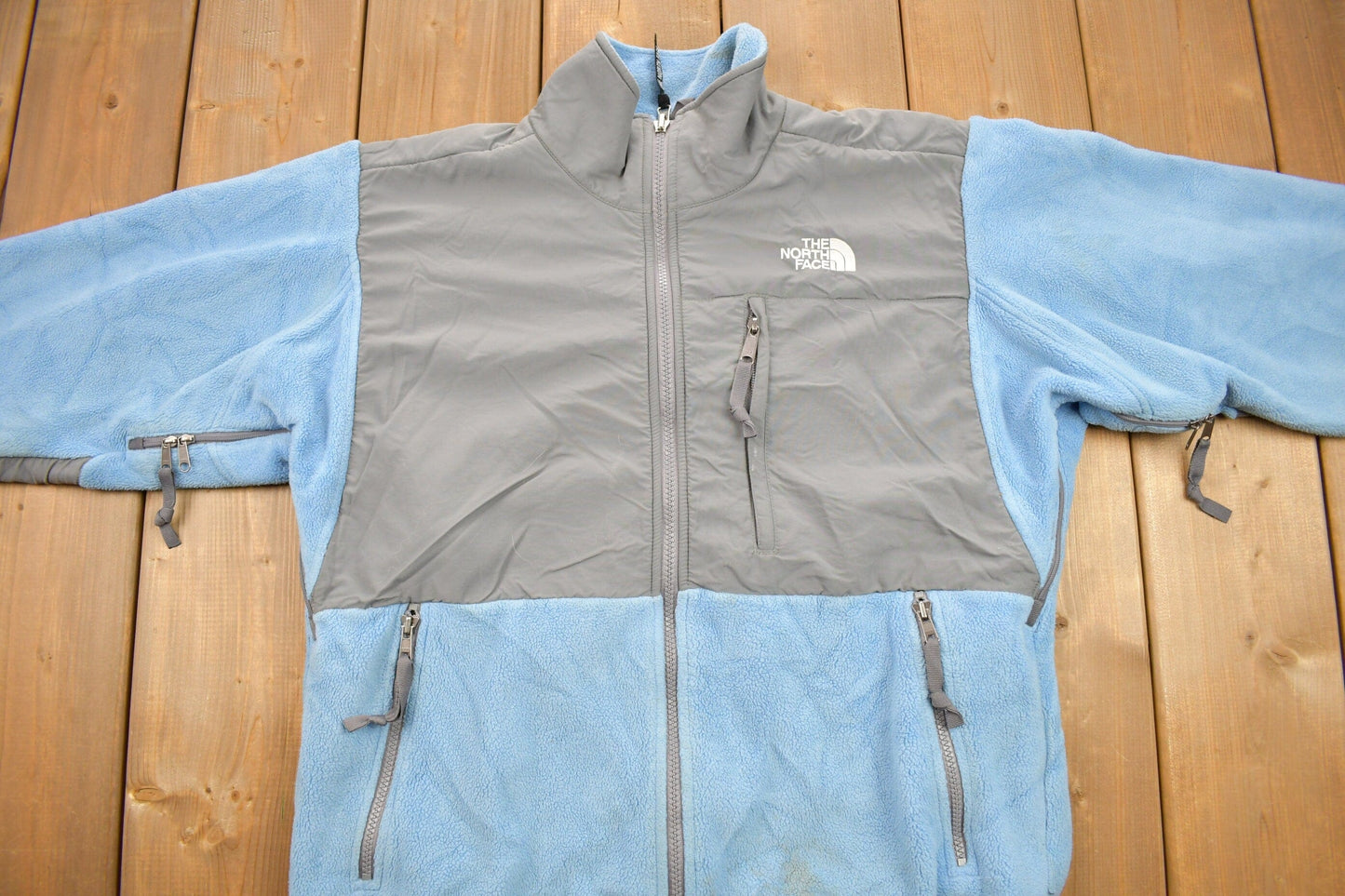 Vintage 1990s The North Face Women's Blue Denali Fleece Sweater Women's S from propervintagecanada