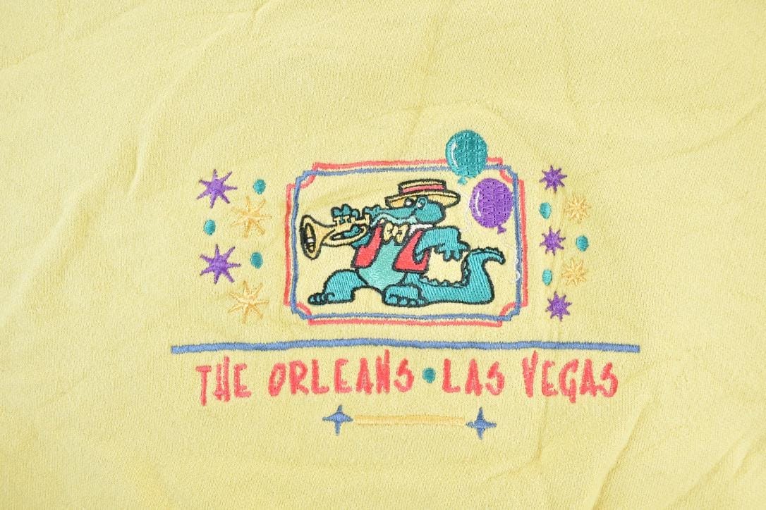 Vintage 1990s The Orleans Las Vegas Crewneck Sweatshirt Made In USA Men's Large from propervintagecanada