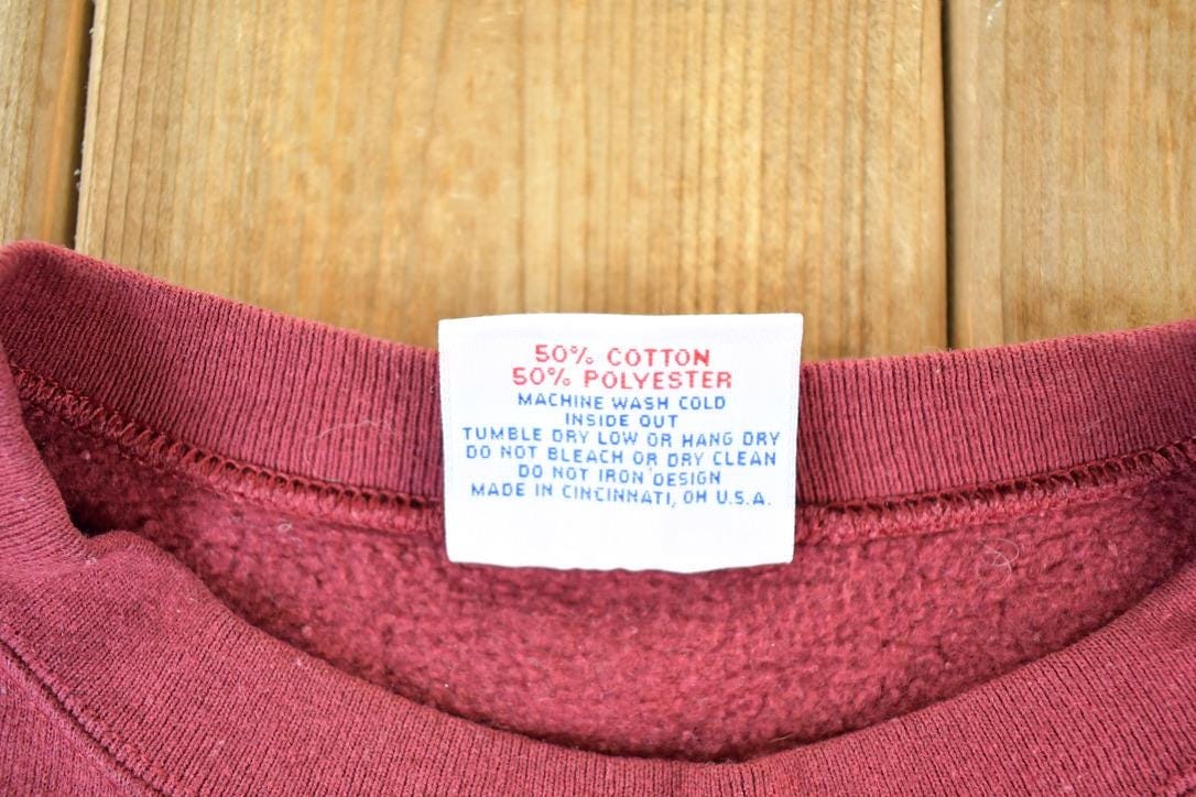 Vintage 1990s The Outdoor Collection Grey Wolf Crewneck Sweatshirt Mens XL from propervintagecanada