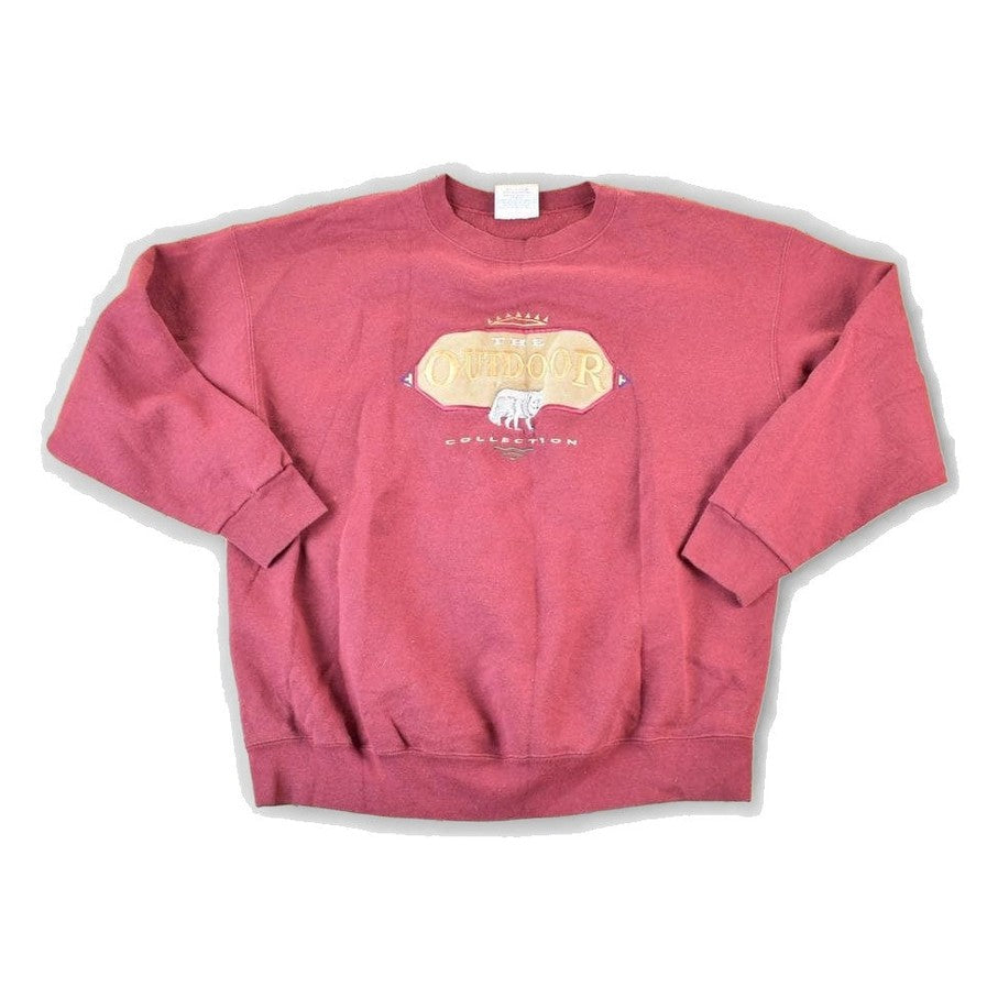 Vintage 1990s The Outdoor Collection Grey Wolf Crewneck Sweatshirt Mens XL from propervintagecanada