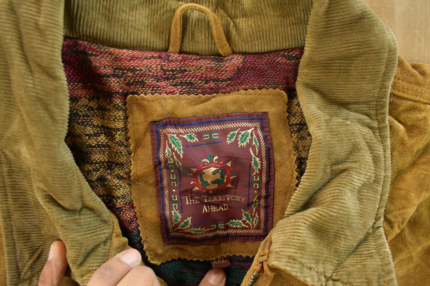 Vintage 1990s The Territory Ahead Leather Jacket Men's 2XL from propervintagecanada