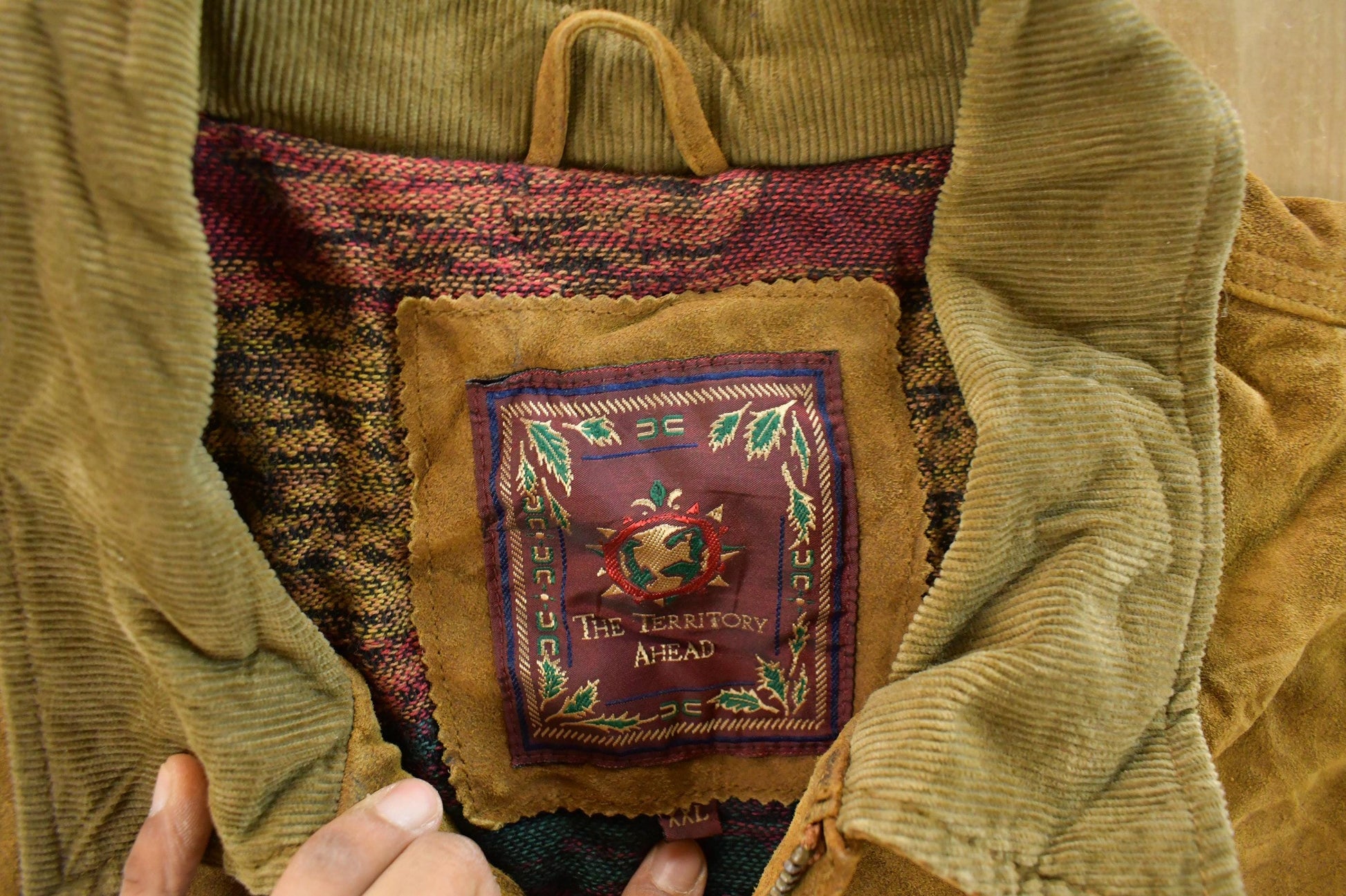 Vintage 1990s The Territory Ahead Leather Jacket Men's 2XL from propervintagecanada