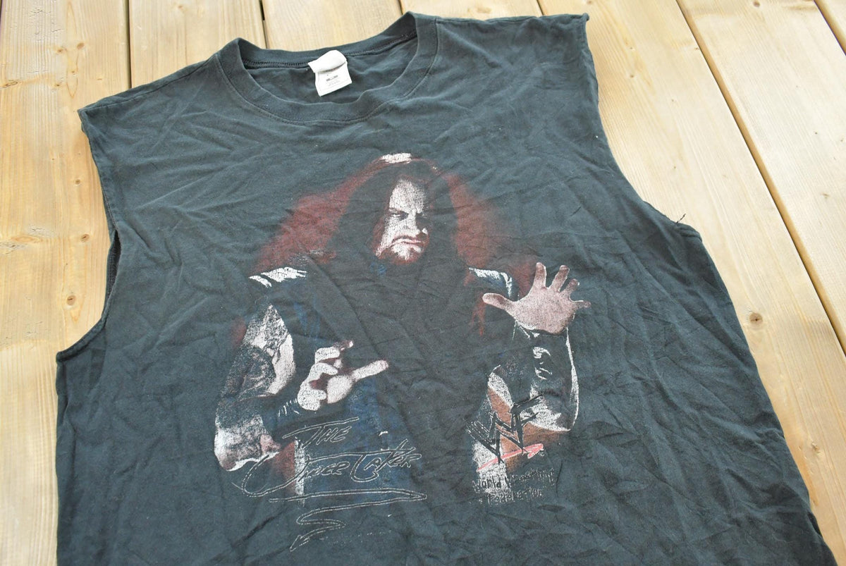 Vintage 1990s The Undertaker WWE Graphic Wrestling Tank Top T-Shirt Mens L from propervintagecanada