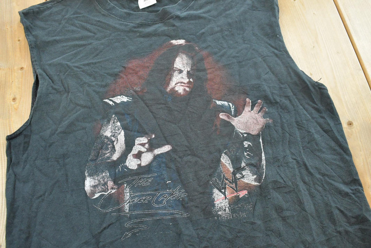 Vintage 1990s The Undertaker WWE Graphic Wrestling Tank Top T-Shirt Mens L from propervintagecanada