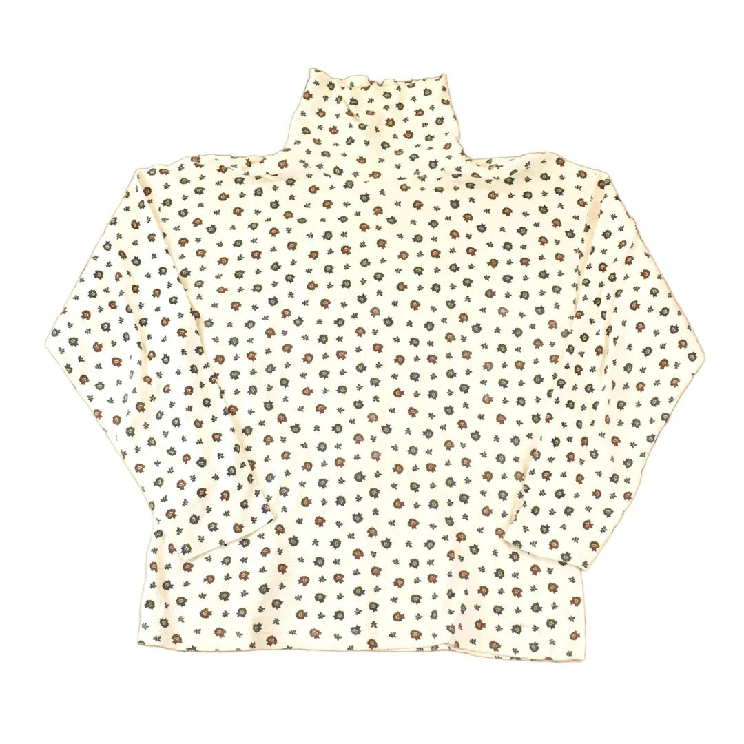 Vintage 1990s The Woolrich Woman AOP Floral Graphic Print Turtleneck Shirt Womens L from propervintagecanada