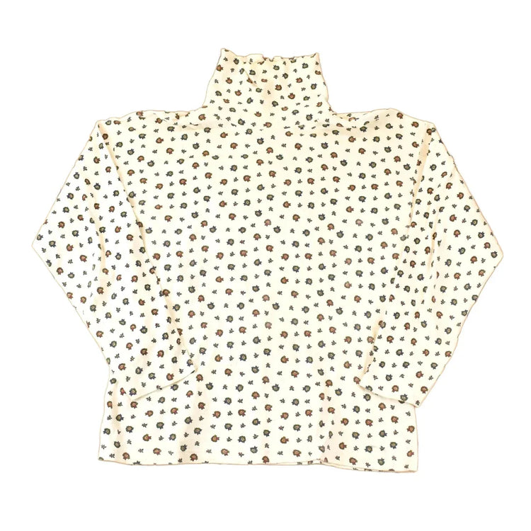 Vintage 1990s The Woolrich Woman AOP Floral Graphic Print Turtleneck Shirt Womens L from propervintagecanada