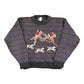 Vintage 1990s The Woolrich Women Jumping Horses Wool Knit Crewneck Sweater Women's L from propervintagecanada