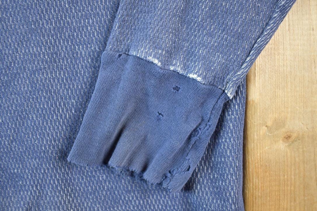 Vintage 1990s Thermal Knit Crewneck Sweatshirt Womens S from propervintagecanada