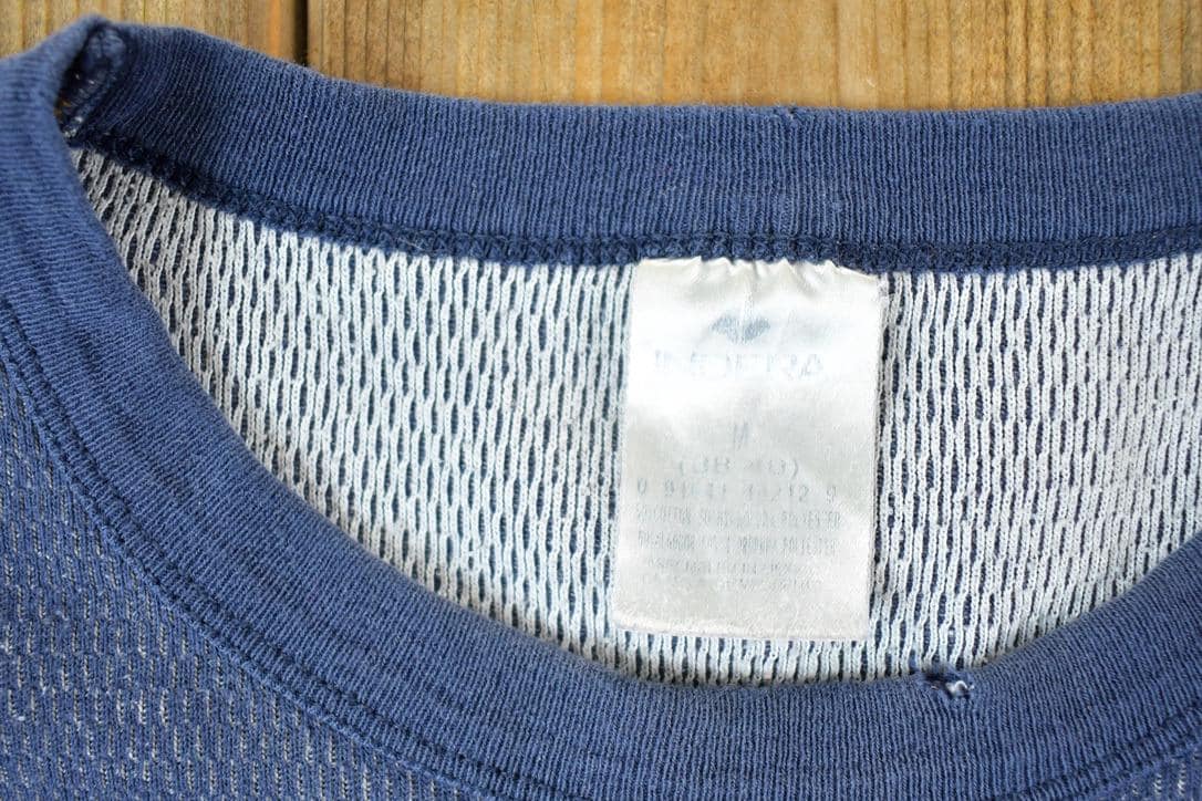 Vintage 1990s Thermal Knit Crewneck Sweatshirt Womens S from propervintagecanada