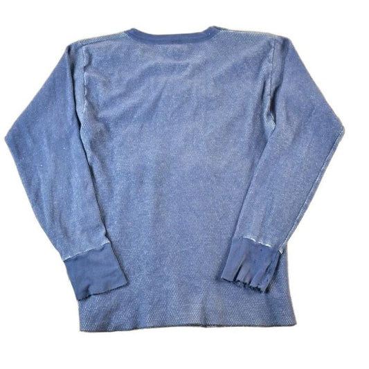 Vintage 1990s Thermal Knit Crewneck Sweatshirt Womens S from propervintagecanada